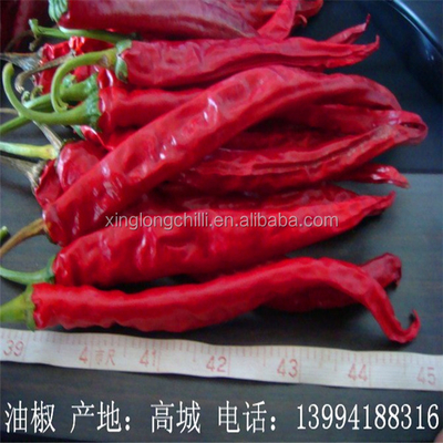 Pittige smaak 3,2 mg Erjingtiao Gedroogde Chilis 15 cm Voedingsfeiten Natrium