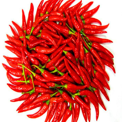 Stem gesneden zon gedroogde rode chilipepers met gegarandeerd vochtgehalte 14% Max