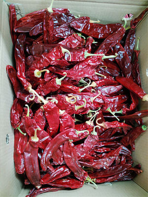 Gedroogde stamloze of gesneden stam Cayenne chilipepers 12% Maximum vochtgehalte