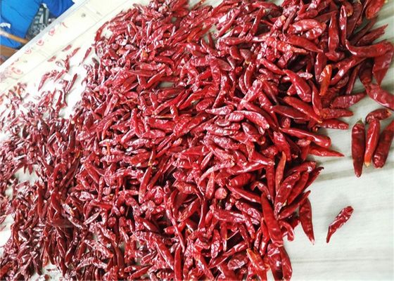 De Peper1% Geelachtige Scherpe Gehele Droge Spaanse pepers van Chaotian Droge Rode Spaanse pepers