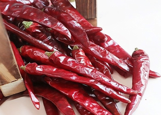 Onbestraalde Milde Droge Rode Spaanse peperspeper 4-7 Cm Gestoomde Vochtigheids minder dan 11%