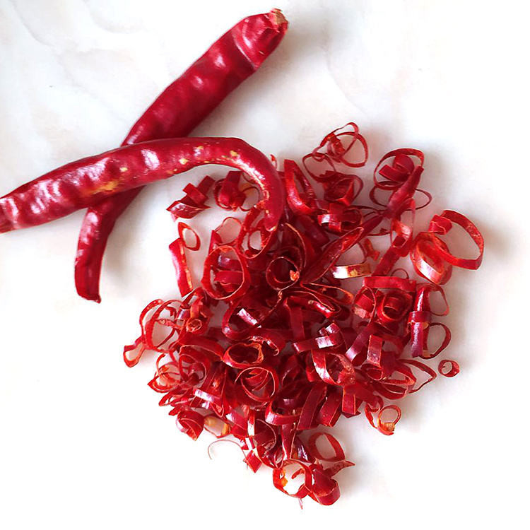 Vochtigheid 8% Chili Ring Met Sterke Scherpe Chilli Aroma Lengte 0,5-1,5 cm