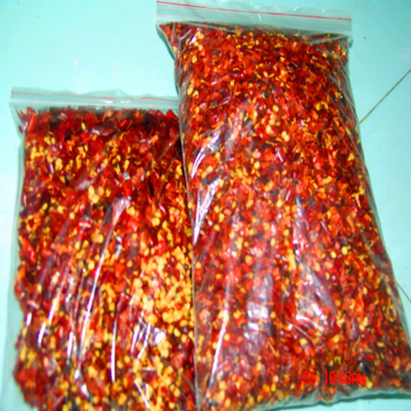 Vitamine C rijk 5-8 mesh natuurlijke rode pittige chili vlokken voor kruiden